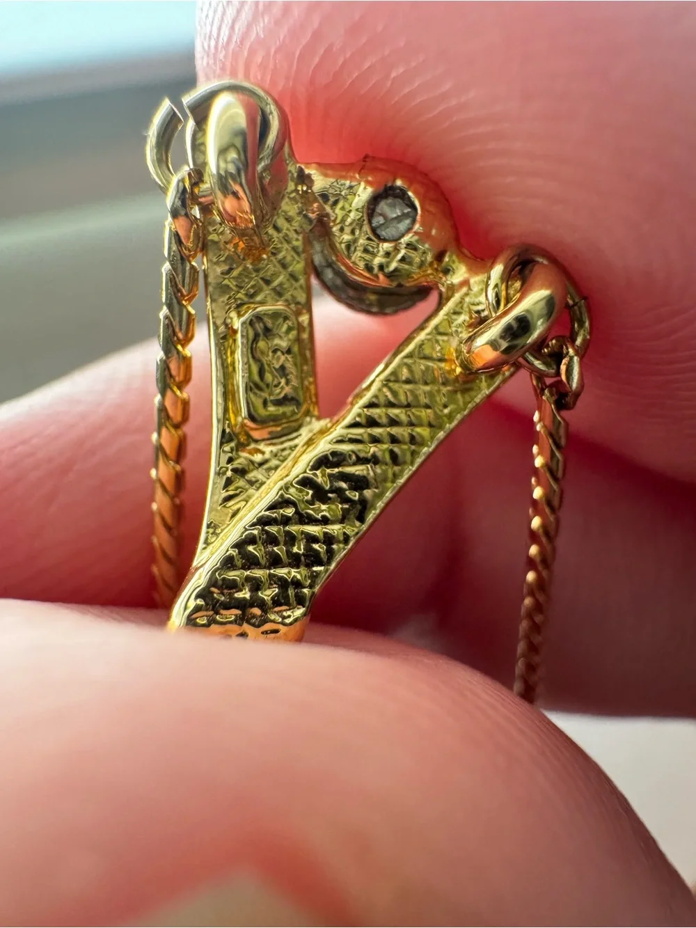 YSL Gold plated Pendant Necklace - Elegant Women’s Jewelry